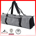 Zip Cargo Pocket Yoga Mat Bags, algodón gris